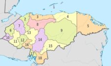 ¿Cuántos departamentos tienen en Honduras y cuáles son?