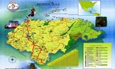 Mapa turístico de Honduras
