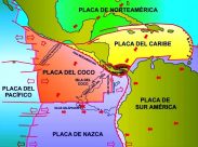 Mapa de placas tectónicas de Honduras