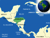 Mapa de ubicación geográfica de Honduras