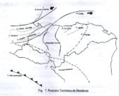 Mapa de fallas geológicas de Honduras