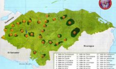 Mapa de los valles de Honduras