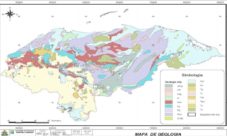 Mapa geológico de Honduras